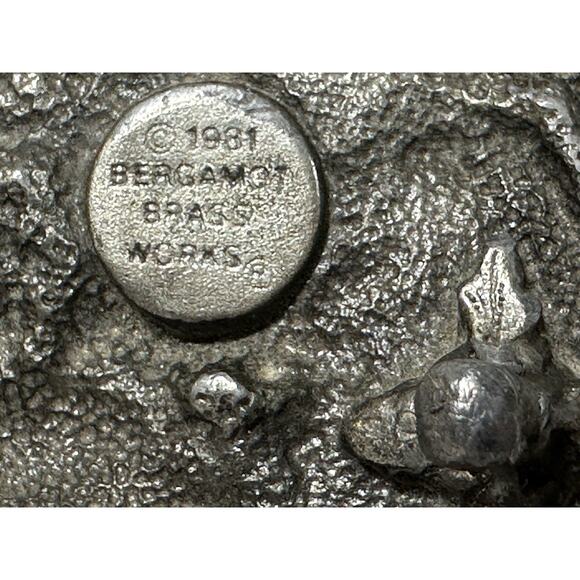 Vintage 1981 Bergamot Brass Works Lumberjack Logger Belt Buckle - Picture 8 of 8